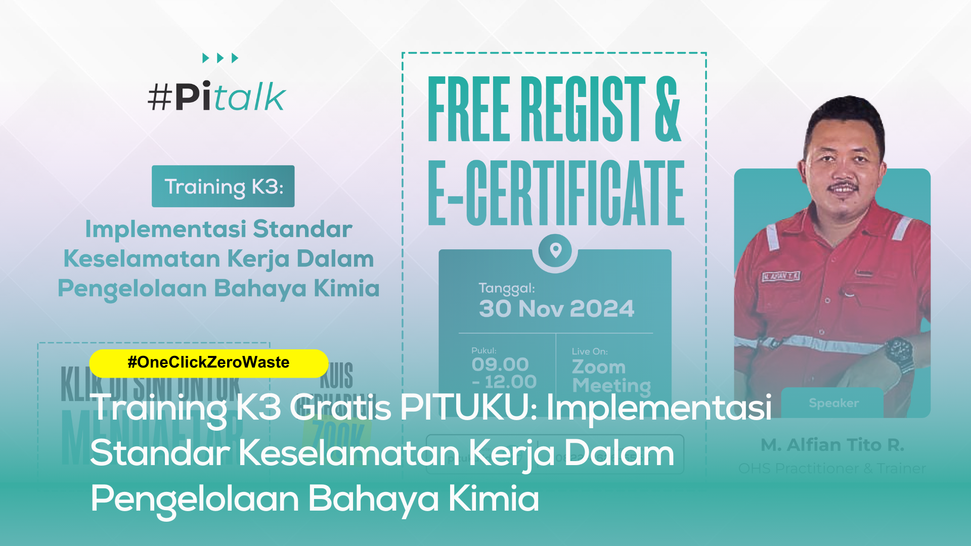 Training K3 Gratis PITUKU: Implementasi Standar Keselamatan Kerja Dalam Pengelolaan Bahaya Kimia